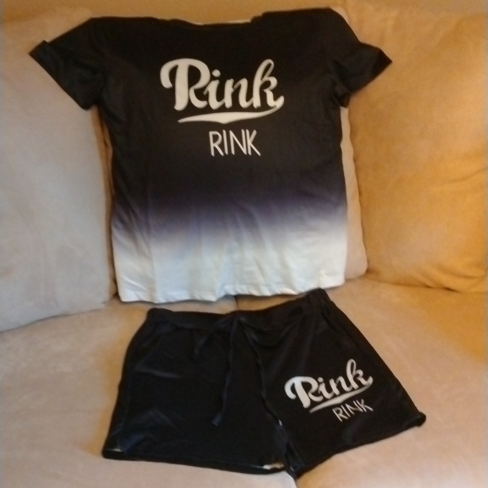 🖤🤍NWT CUTE OMBRE SHORT SET🖤🤍